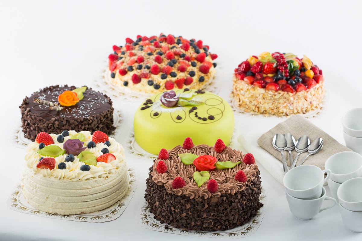 utvalg av våre kaker